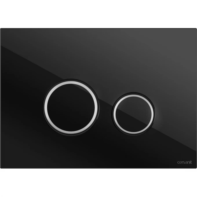 Кнопка CERSANIT TWINS для LINK PRO/VECTOR/LINK/HI-TEC стекло черный 64117
