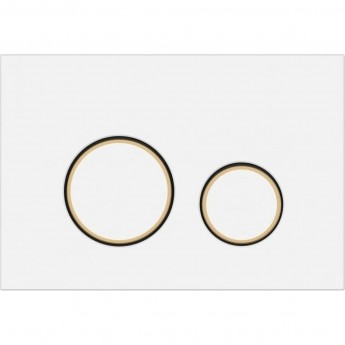 Кнопка CERSANIT TWINS для LINK PRO/VECTOR/LINK/HI-TEC пластик белый матовый с рамкой Кнопка CERSANIT TWINS для LINK PRO/VECTOR/LINK/HI-TEC пластик белый матовый с рамкой