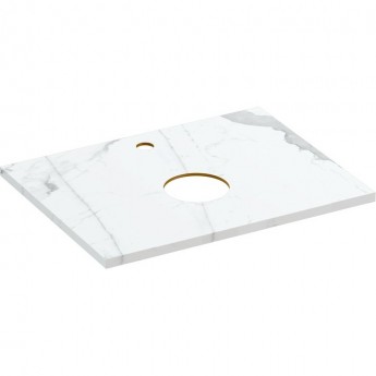 Столешница CERSANIT STONE из керамогранита Energy 60x45x2 белый матовый