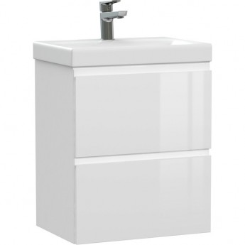 Тумба под раковину подвесная CERSANIT MODUO 50 для MODUO SLIM 50 узкая белый